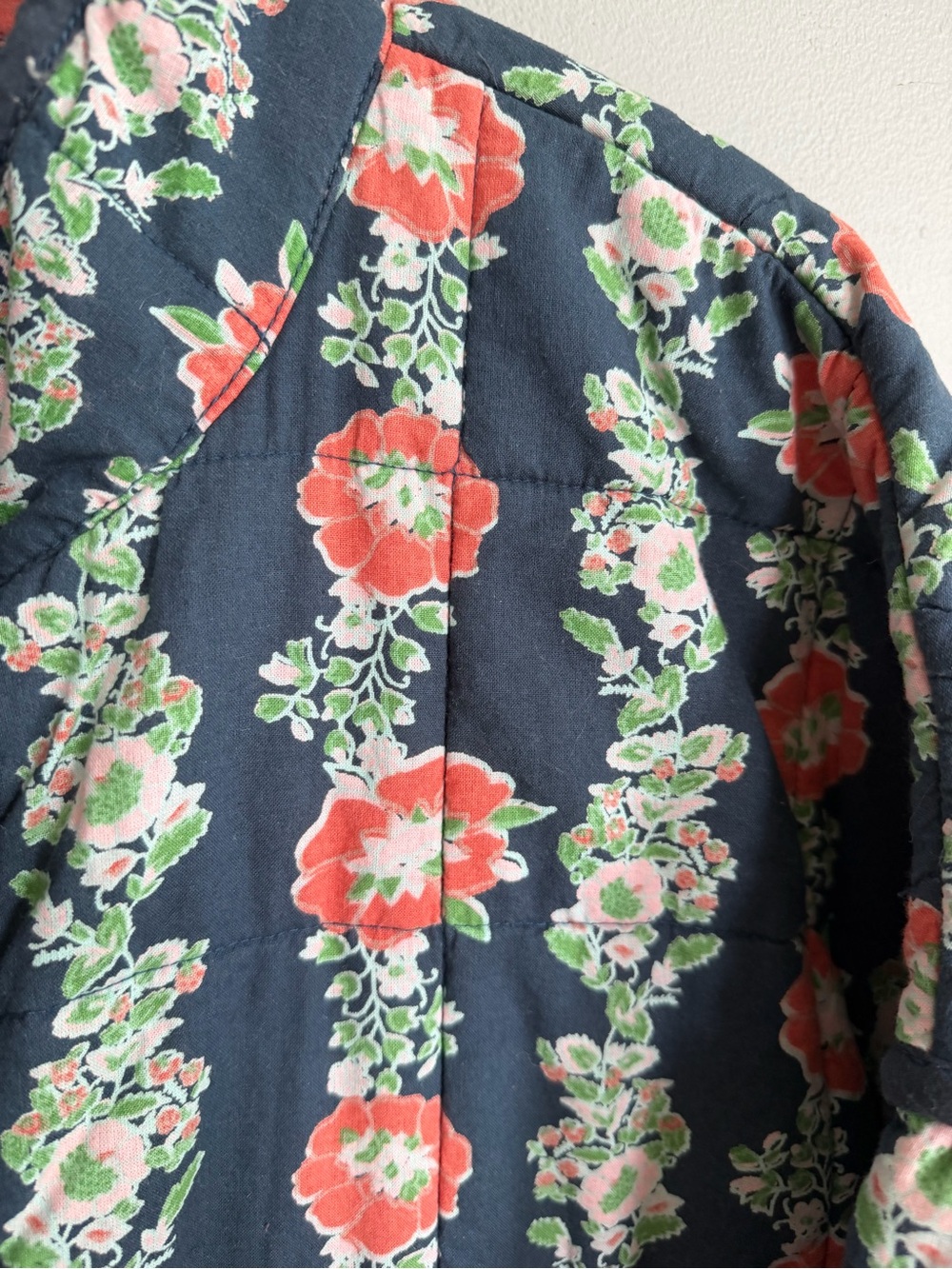 Free People Chloe Jacket Floral Quilted Dusk Combo M - Picture 6 of 10